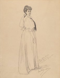 Szkic damy autorstwa Emile Auguste Carolus Duran