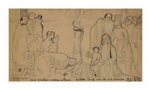 Adoracja góry autorstwa Emile Bernard