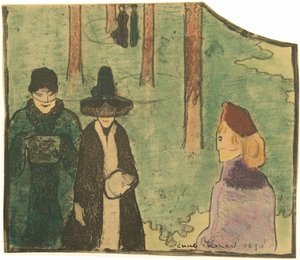 W lesie autorstwa Emile Bernard