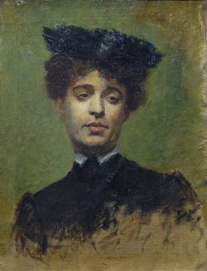 Portret Marie Lemasson, 1892 autorstwa Emile Bernard