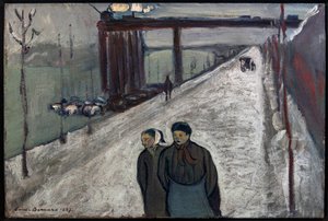 Quai de Clichy - 1887 (olej na płótnie) autorstwa Emile Bernard