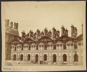 Les Tuileries i ruiny autorstwa Emile Bondonneau