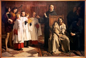 Emila Wautersa. Hugo van der Goes w Czerwonym Klasztorze. 1872. Olej na płótnie. (olej na płótnie) autorstwa Emile Charles Wauters