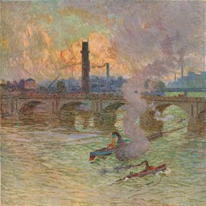 Trudna pogoda, c1917 autorstwa Emile Claus