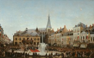 Ceremonia inauguracji wody Lys w Tourcoing w 1863, 1864