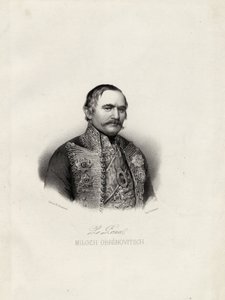 Milo Obrenovic I 1780-1860, książę Serbii, c.1838