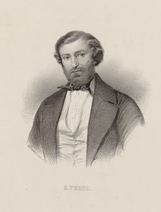 Portret kompozytora Giuseppe Verdiego 1813-1901, ok. 1860.