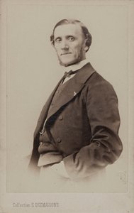 Portret pianisty i kompozytora Jean-Henri Raviny 1818-1906.