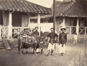 Zamożna Annamitka na koniu, Cochinchina, 1866.
