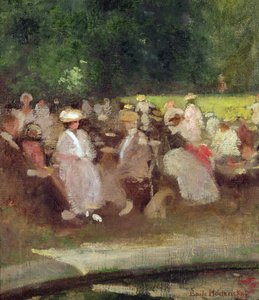 Lato w parku, ok. 1881 autorstwa Emile Hoeterickx