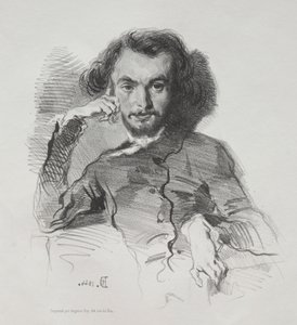 Charles Pierre Baudelaire autorstwa Emile Isidore Deroy