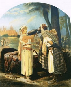 Rebekah daje słudze pić autorstwa Emile Jean Horace Vernet