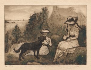 W ogrodzie autorstwa Emile Jean Sulpis
