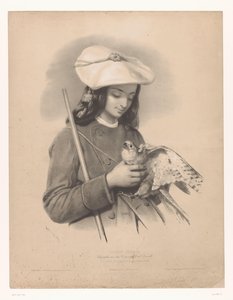 Pasterz z Pirenejów z sokołem w rękach Pâtre des Pyrenees (Ossun) (tytuł na obiekcie) Studia wybranych artystów (tytuł serii) Etiudy choisies (tytuł serii na obiekcie)