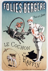 Pokaż: świnia Raffina, w Folies-Bergère - Plakat Lévy