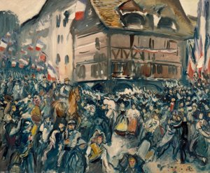 Wjazd Francuzów do Strasburga, 27 listopada 1918 r. autorstwa Emile Othon Friesz