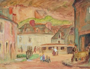 Garbarnie w Falaise w Normandii autorstwa Emile Othon Friesz