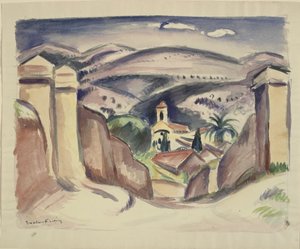 Wejście do Cassis, zwane także Wieżą Kościelną Cassis autorstwa Emile Othon Friesz