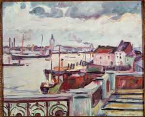 Port w Antwerpii autorstwa Emile Othon Friesz
