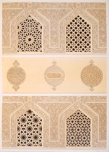 Tekih Cheik Hacen Sadaka, czyli Meczet Pogrzebowy lub Grobowy Sułtana Hassana, Kair, XIX w. (chromolitho)