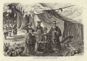 Cesarz Chin Cochin i jego ministrowie autorstwa Emile Theodore Therond