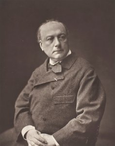 Théodore de Banville, [francuski poeta i pisarz], c. 1876. autorstwa Emile Tourtin
