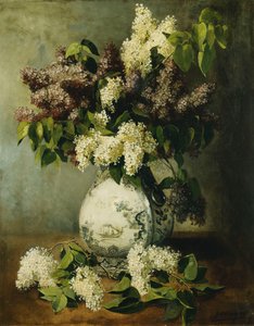 Liliowy w wazonie Delft, 1895