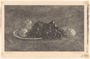 Miska z winogronami i innymi owocami autorstwa Emilius Wilhelmus Dehé (signed by artist)
