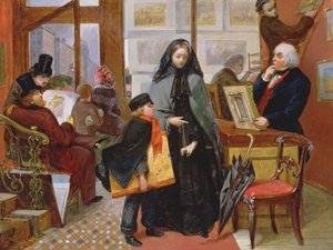 Studium dla „Bez imienia i bez przyjaciół”, c.1857 (olej na panelu)