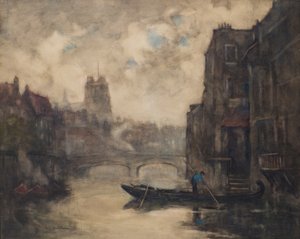 Dordrecht (akwarela) autorstwa Emily Murray Paterson