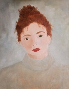 Spokojny portret rudowłosej kobiety autorstwa Emily Tingey