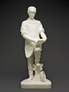 Uczeń maszynisty, c.1859 (marmur) autorstwa Emma Stebbins