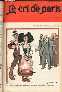 Okładka „”Le Cri de Paris”, Satyryczna w kolorach autorstwa Emmanuel Barcet