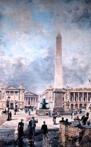 Obelisk Luksorski i Place de la Concorde, 1891.