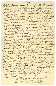List cesarza Hiszpanii Karola V do królowej Anglii Marii, 1555. autorstwa Emperor Charles V