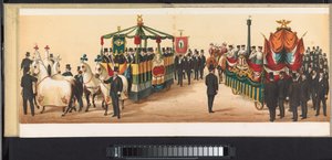 Parada w Haarlemie, 1872 (płyta 9) Procesja w Haarlemie 1 kwietnia 1872 r. (tytuł serii na obiekcie)