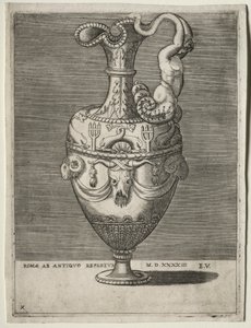 Ewer ozdobiony delfinami autorstwa Enea Vico