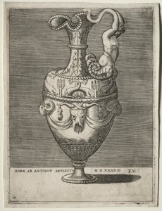 Ewer ozdobiony delfinami, 1543. autorstwa Enea Vico
