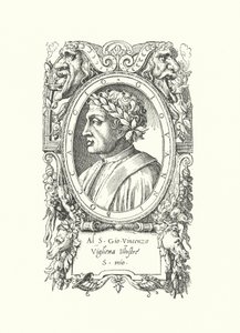 Giovanni Boccaccio, włoski poeta, powieściopisarz i humanista autorstwa Enea Vico