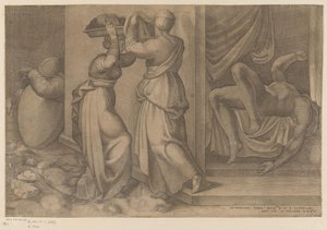 Judyta w Holofernesie autorstwa Enea Vico