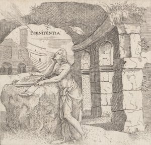 Pokuta Pokuta, ca. 1545-50. autorstwa Enea Vico