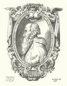 Pietro Bembo, włoski uczony, poeta i kardynał autorstwa Enea Vico