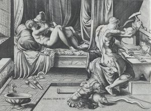 Wenus i Mars Obejmujące jako Wulkan działa w jego kuźni, 1543.