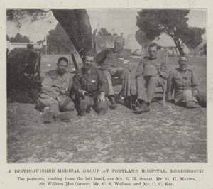 Wybitna grupa medyczna w szpitalu Portland, Rondebosch autorstwa English Photographer
