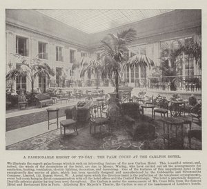 Modny kurort współczesności, Palm Court w hotelu Carlton autorstwa English Photographer