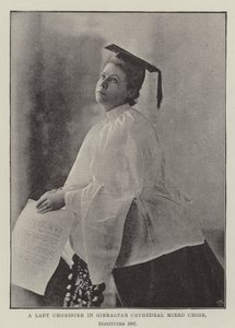 Chór mieszany katedry w Gibraltarze, założony w 1887 r. autorstwa English Photographer