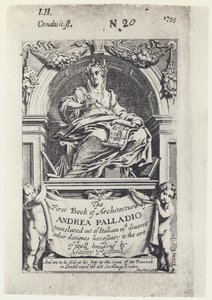 Palladio, Pierwsza Księga Architektury, Tr G Richards 1668 (zdjęcie czarno-białe) autorstwa English Photographer