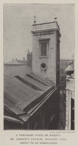 Zanikające dzieło strzyżyków, kościół św. Jerzego, Botolph Lane, wkrótce zostanie zburzone autorstwa English Photographer