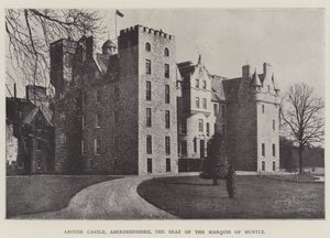 Zamek Aboyne, Aberdeenshire, siedziba markiza Huntly autorstwa English Photographer