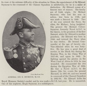 Admirał Sir E Seymour, KCB autorstwa English Photographer